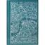 Книга записная Axent Maps London A4 в клеточку 96 листов бирюзовая (8422-516-A) - миниатюра 1