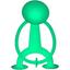 Игрушка-антистресс Moluk Уги взрослый Glow, 13 см, флуоресцентная, зеленая (43110) - миниатюра 1