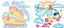 Водная раскраска Кристал Бук Плаваем и летаем, с цветным контуром, 12 страниц (F00023309) - миниатюра 2