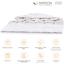 Одеяло шерстяное MirSon Luxury Exclusive №1363, летнее, 200x220 см, белое - миниатюра 4