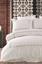Комплект постельного белья Dantela Vita Su antrasit сатин с вышивкой евро антрацит (svt-2000022303088) - миниатюра 1