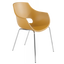 Кресло Papatya Opal, база хром, матовый желтый (817097) - миниатюра 1
