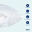 Подушка антиаллергенная Ideia H&S Standart Plus, 60х60 см + молния 25 см, белая (8000031091) - миниатюра 3