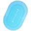 Килимок суперпоглинаючий у ванну Stenson 60x40 см овальний світло-блакитний (26256) - мініатюра 3