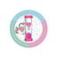 Пісочний годинник на присосці Склоприлад Чистимо зубки три хвилини Коло, рожевий (404626) - мініатюра 1