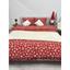 Комплект постельного белья Ecotton Евро 15505 Снежинка на красном (24267) - миниатюра 1