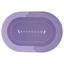 Коврик суперпоглащающий в ванную Stenson 60x40 см овальный фиолетовый (26249) - миниатюра 1