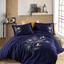 Комплект постельного белья Dantela Vita Starlice lacivert сатин с вышивкой евро синий (svt-2000022308588) - миниатюра 1