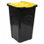 Контейнер для сміття Keeeper, 50 л, чорний з жовтим (905217) - мініатюра 1