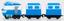 Паровозик з двома вагонами Silverlit Robot Trains Кей (80176) - мініатюра 2