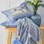 Набор постельное белье с пледом Karaca Home Bosa indigo, евро, темно-синий, 5 предметов (svt-2000022265355) - миниатюра 2