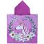 Рушник дитячий Love You Єдиноріг у квітковому колі, банний, з капюшоном, 115х60 см (4599) - мініатюра 1