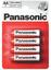 Сольові батарейки пальчикові Panasonic 1,5 V АА R6 Red Zink Zink-Carbon, 4 шт. (R6REL/4BPR) - мініатюра 1