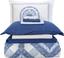 Набор постельное белье с покрывалом и пледом Karaca Home Levni mavi 2020-1, евро, синий, 8 предметов (svt-2000022238762) - миниатюра 4