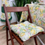 Подушка на стілець Прованс Адель 40х40 см, жовтий, зелений (17580) - мініатюра 3