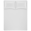 Простыня с наволочками Penelope Lia, 300х280+70х50 (2) см, сатин-king, белая (svt-2000022312707) - миниатюра 1