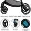 Прогулочная коляска Kinderkraft Trig 2 серая (00-00305193) - миниатюра 11
