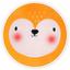 Детская подвесная игрушка MoMi Lulu Fox, оранжевая (AKCE00012) - миниатюра 6