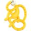 Игрушка-прорезыватель Matchstick Monkey Маленькая танцующая Обезьянка, 10 см, желтая (MM-МMT-006) - миниатюра 1