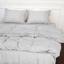Комплект постельного белья MirSon Natural Linen Beatrice лен полуторный светло-серый (2200008247744) - миниатюра 1