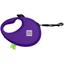 Поводок-рулетка для собак Waudog R-leash с контейнером для пакетов, светоотражающая лента, М до 20 кг, 5 м фиолетовый - миниатюра 3