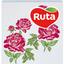 Серветки Ruta Double Luxe Флора, двухслойные, 24х24 см, 40 шт., белые - миниатюра 1