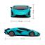 Автомобіль KS Drive на р/к Lamborghini Sian 1:24, 2.4Ghz синій (124GLSB) - мініатюра 6