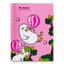 Блокнот Offtop Пінгвін, рожевий (860290) - мініатюра 1