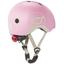 Шлем защитный детский Scoot and Ride с фонариком 45-51 см светло-розовый (SR-181206-ROSE) - миниатюра 2