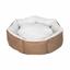 Лежак для тварин Milord Cupcake, круглий, коричневий з сірим, розмір XL (VR01//3305) - мініатюра 1