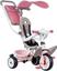 Триколісний велосипед Smoby Toys з козирком, багажником і сумкою, рожевий (741401) - мініатюра 1