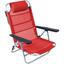 Крісло розкладне Bo-Camp Monaco червоне (1204798) - мініатюра 1