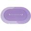Килимок суперпоглинаючий у ванну Stenson 80x50 см овальний світло-фіолетовий (26287) - мініатюра 1