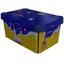 Коробка Qutu Style Box Space School, з кришкою, 10 л, 16х23х34.5 см, різнокольорова (STYLE BOX з/кр. SPACE SCHOOL 10л.) - мініатюра 1