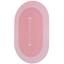 Коврик суперпоглащающий в ванную Stenson 80x50 см овальный светло-розовый (26284) - миниатюра 3