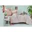 Постельное белье Karaca Home Miracle blush, жаккардовое пике, евро, розовый (svt-2000022279314) - миниатюра 1