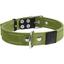 Нашийник для собак Collar, бавовняний, подвійний, 51-63x3,5 см, зелений - мініатюра 1