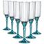 Набір келихів для ігристих вин Bormioli Rocco Florian Lucent Blue 210 мл 6 шт. (199421BCG021990) - мініатюра 2
