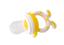 Набір: Ніблер силіконовий Baby Team, жовтий (6203 желтый) + Тарілка секційна Baby Team Кіт, 120 мл, білий (6000_пес_білий) - мініатюра 4