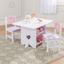 Дитячий стіл з ящиками і двома стільцями KidKraft Heart Table & Chair Set, рожевий (26913) - мініатюра 6