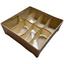 Коробка-органайзер Stenson R89760 30х30х10 см 8 відділень коричнева (26003) - мініатюра 1