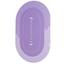 Килимок суперпоглинаючий у ванну Stenson 80x50 см овальний світло-фіолетовий (26287) - мініатюра 3