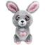 Мягкая игрушка Lumo Stars Кролик Pupu классический, 15 см, серый (54994) - миниатюра 1