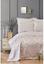 Набор постельное белье с покрывалом пике Karaca Home Carla pudra, евро, светло-розовый, 7 предметов (svt-2000022225663) - миниатюра 1