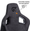 Геймерское кресло GT Racer черное с темно-серым (X-8005 Dark Gray/Black) - миниатюра 7