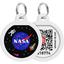 Адресник для собак и кошек Waudog Smart ID с QR паспортом NASA, S, диаметр 25 мм - миниатюра 1