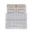 Комплект постельного белья Penelope Mia antrasit, сатин, евро (200х160+35см), белый с бежевым (svt-2000022294171) - миниатюра 1