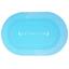 Килимок суперпоглинаючий у ванну Stenson 60x40 см овальний світло-блакитний (26256) - мініатюра 1