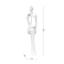 Декоративна статуетка MBM My Home Людина з мрією біла (DH-ST-28 WHITE) - мініатюра 3