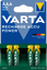 Акумулятор Varta ACCU AAA 1000mAh Bli 4 (ready 2 use), 4 шт. (5703301404) - мініатюра 1